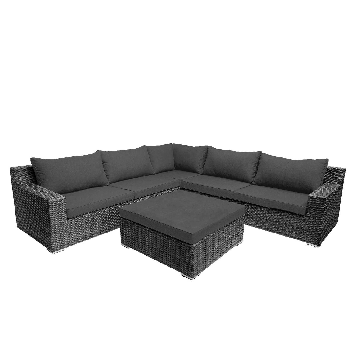 7-persoons Loungeset Colorado Falcon Grey Hoekset incl. hocker aanbieding