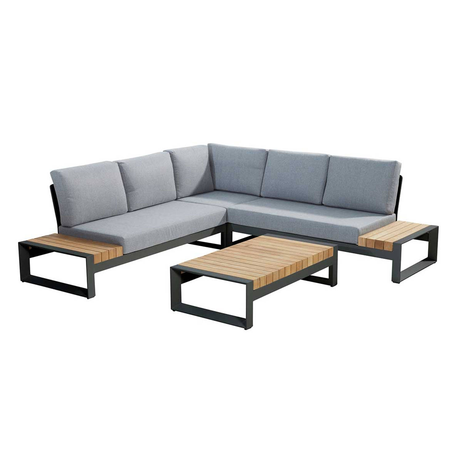 4 Seasons Outdoor Matisse loungeset 4-delig - donker grijs aanbieding