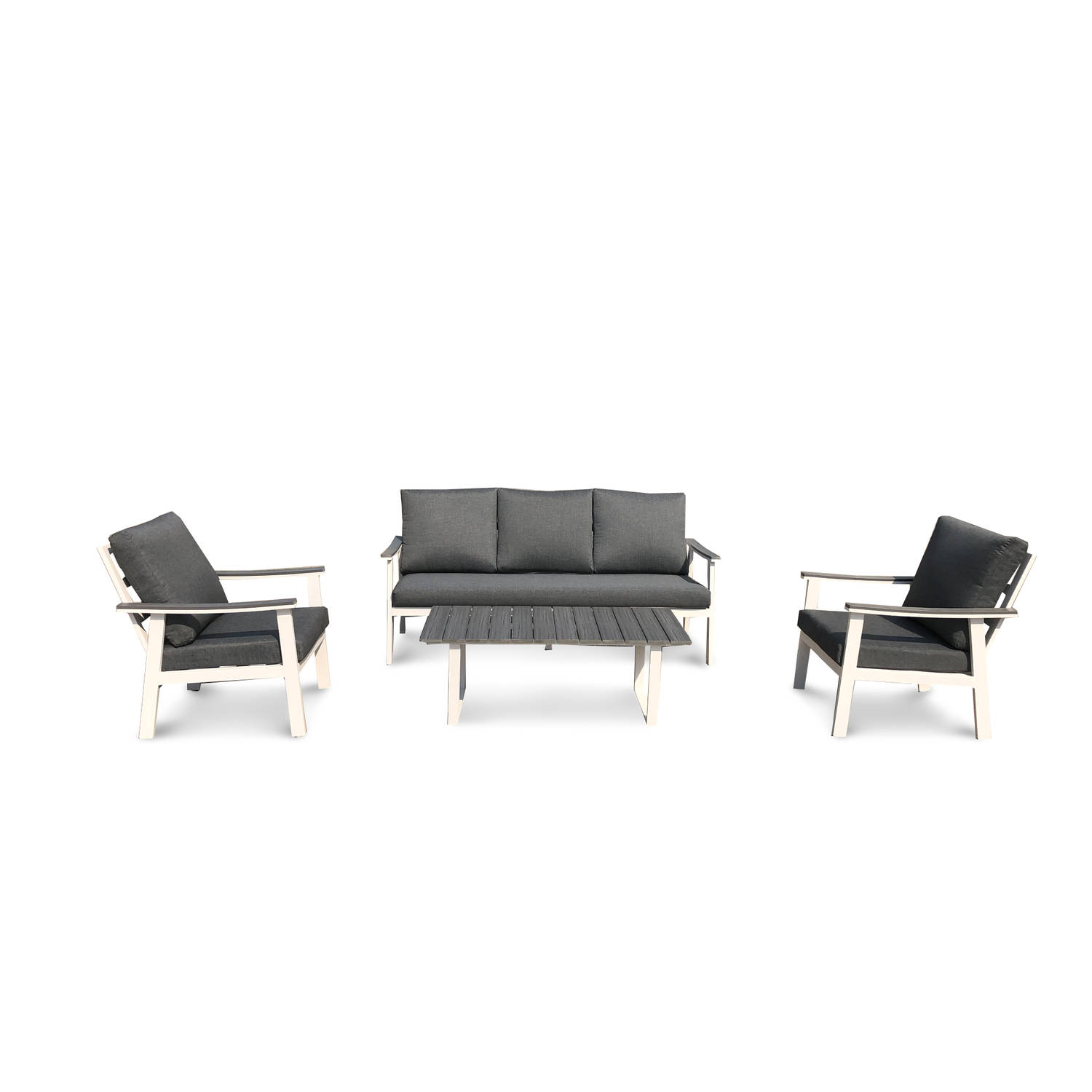 SenS-Line - Dublin Aluminium Loungeset White - Wit aanbieding