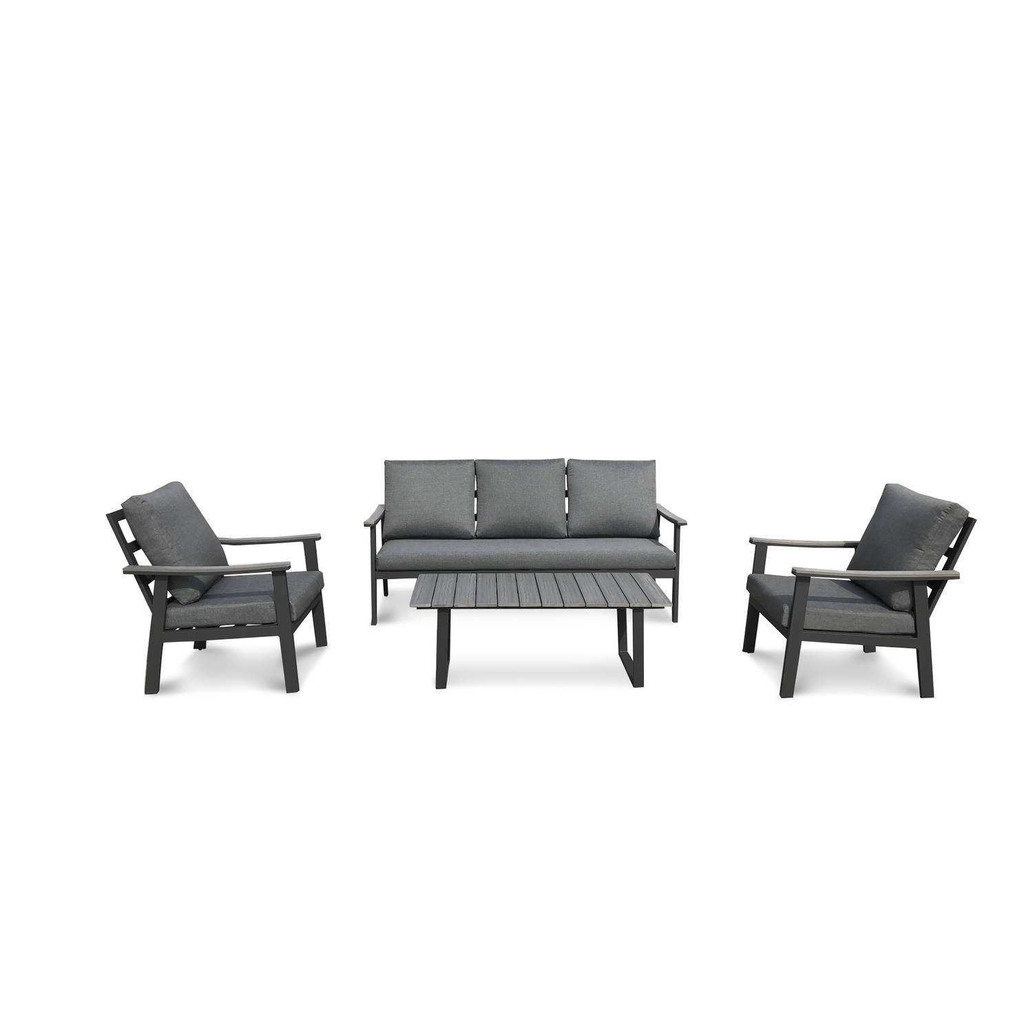 SenS-Line - Dublin Aluminium Loungeset Grijs - Grijs aanbieding