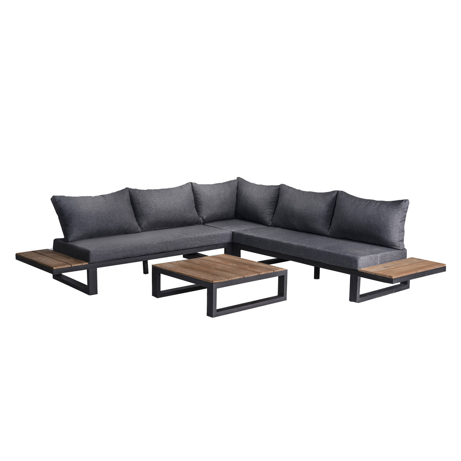 6-persoons Loungeset Canyon Hoekset incl. acacia houten tafel aanbieding