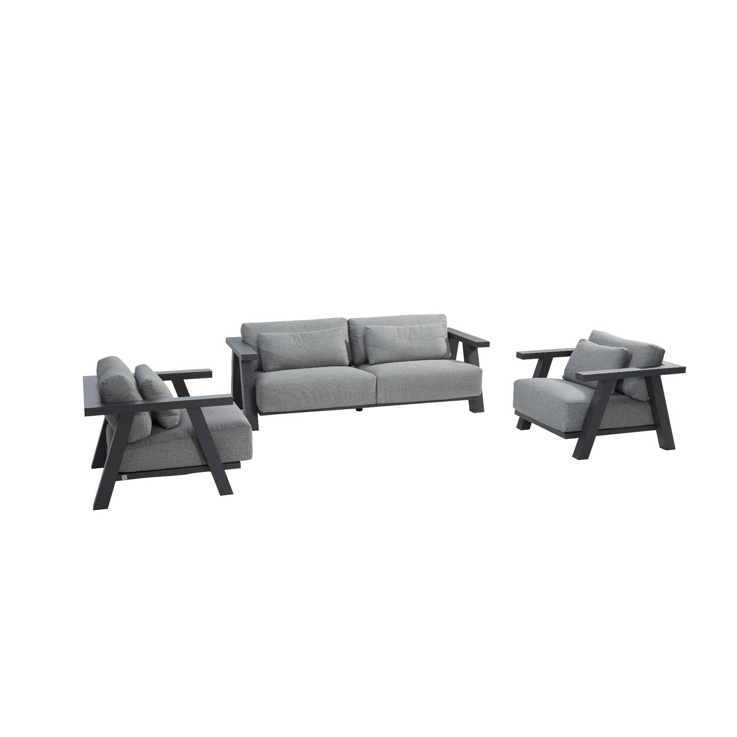 4 Seasons Iconic stoel-bank loungeset - 3 delig aanbieding