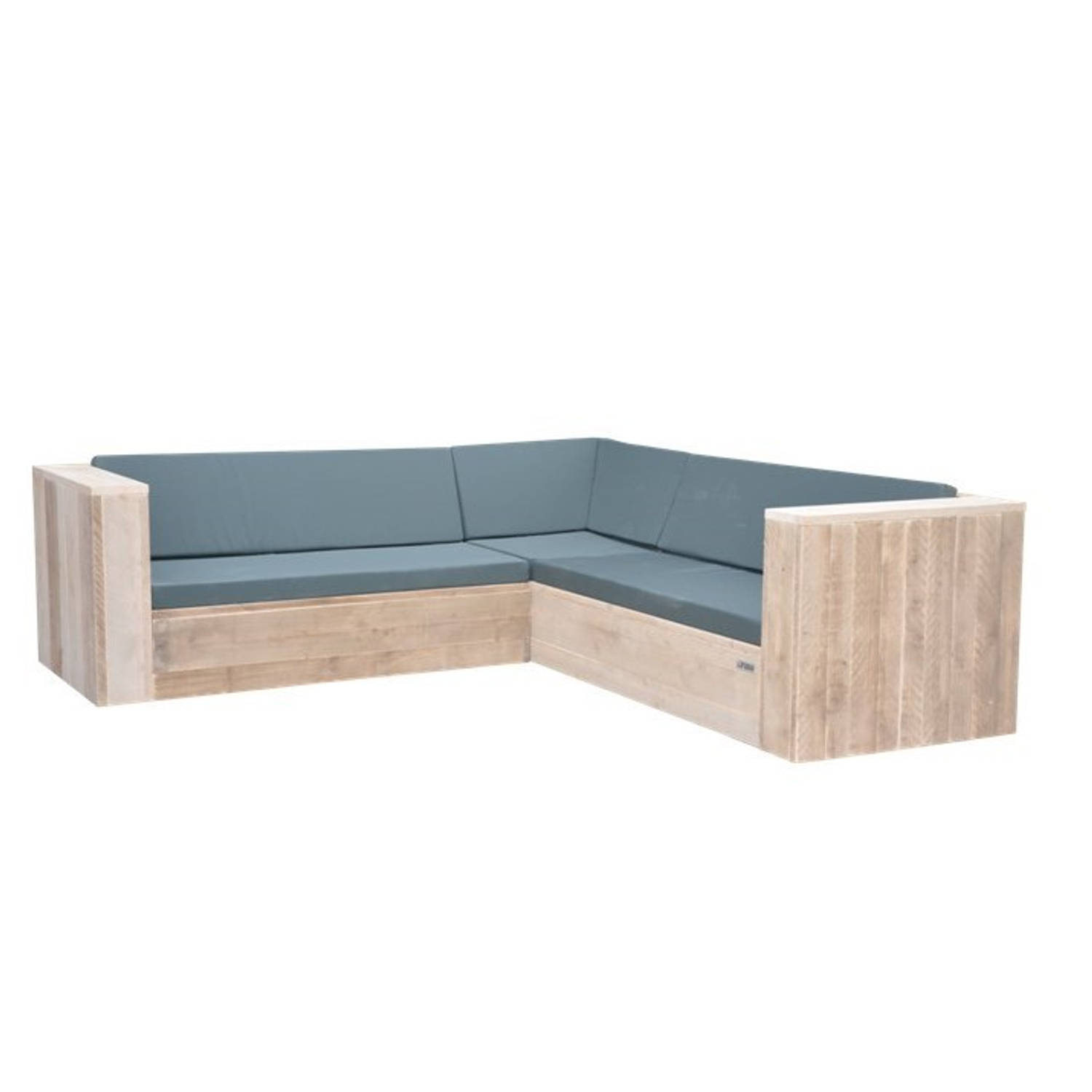 Wood4you - Loungeset 2 steigerhout - incl kussens aanbieding