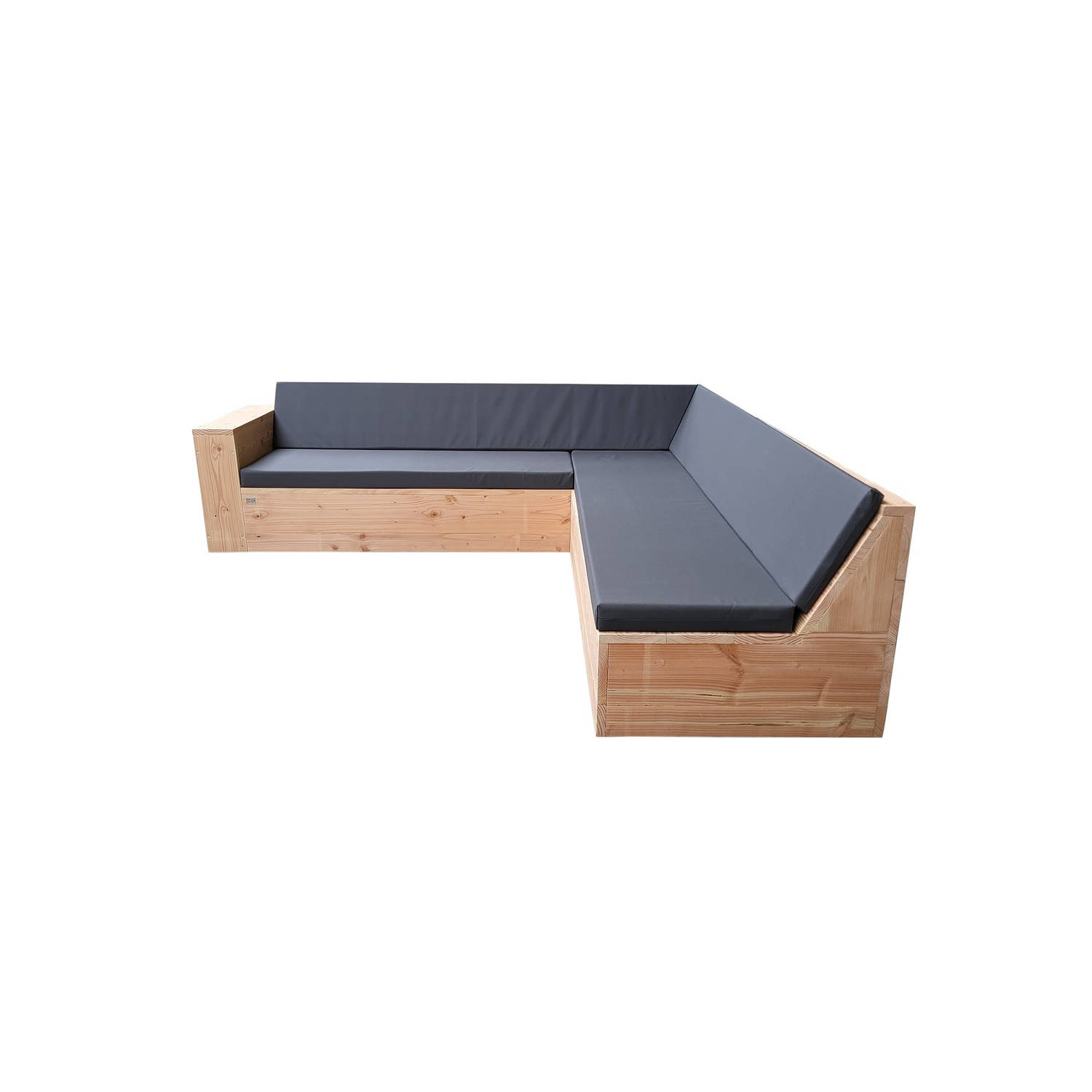 Wood4you - Loungeset 1 Douglas - L-vorm - incl. kussens aanbieding