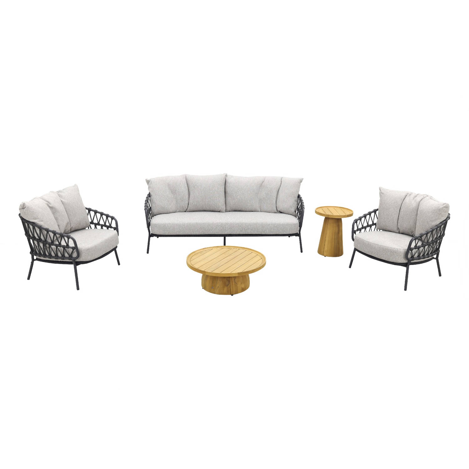 4 Seasons Outdoor Calpi stoel-bank loungeset/Pablo tafels incl. hocker aanbieding