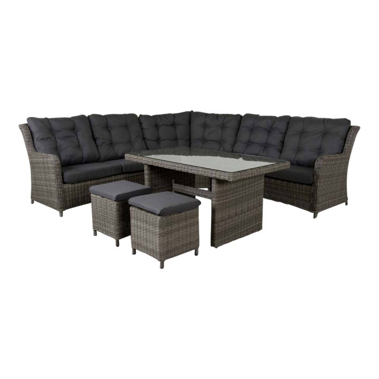 Suns Lounge dining set Richmond - Ash grey aanbieding