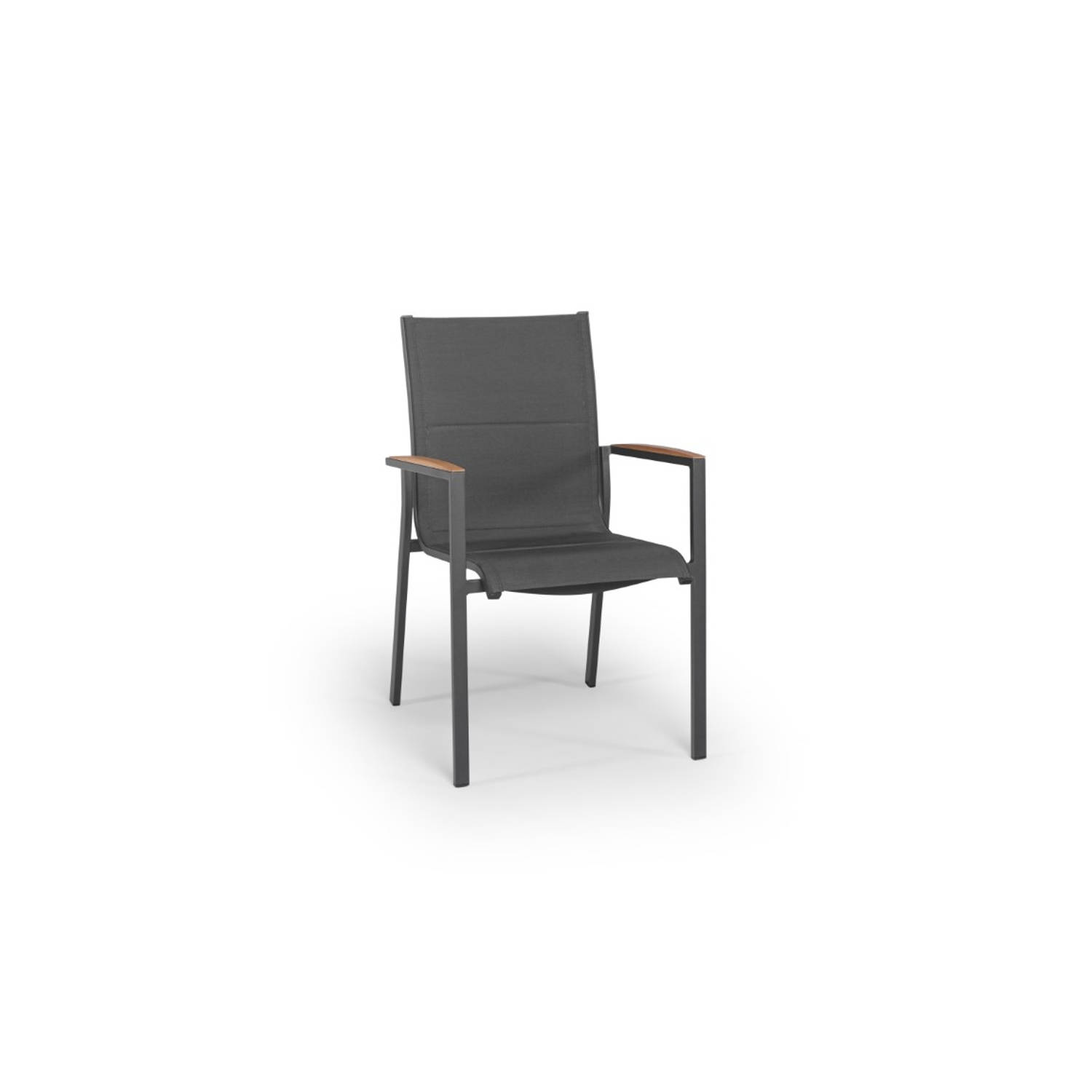 Foxx Stockable Chair Antraciet / Teak aanbieding