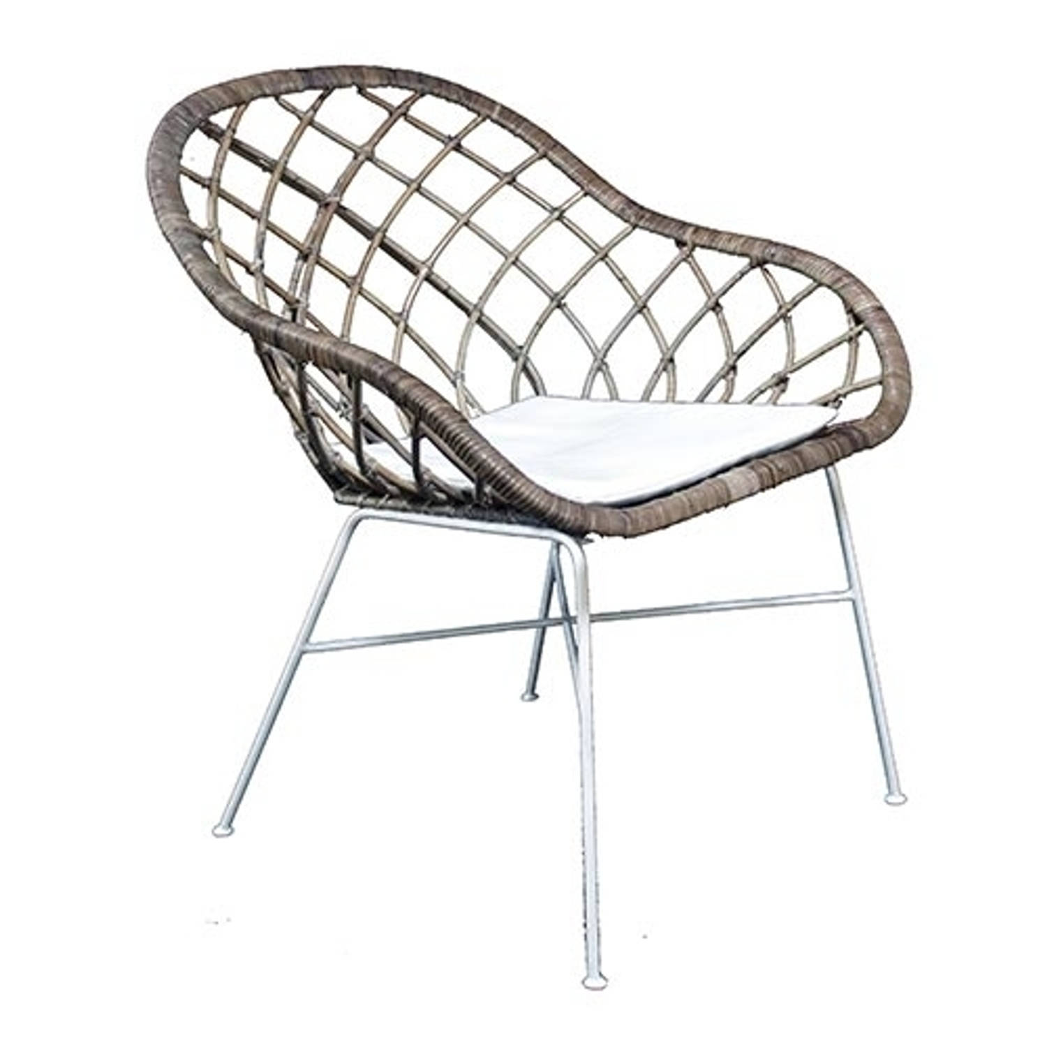 Rotan stoel Chair Grey aanbieding