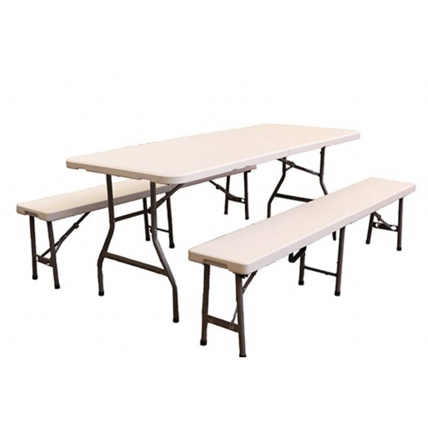 Party Set Tafel en 2 Banken aanbieding