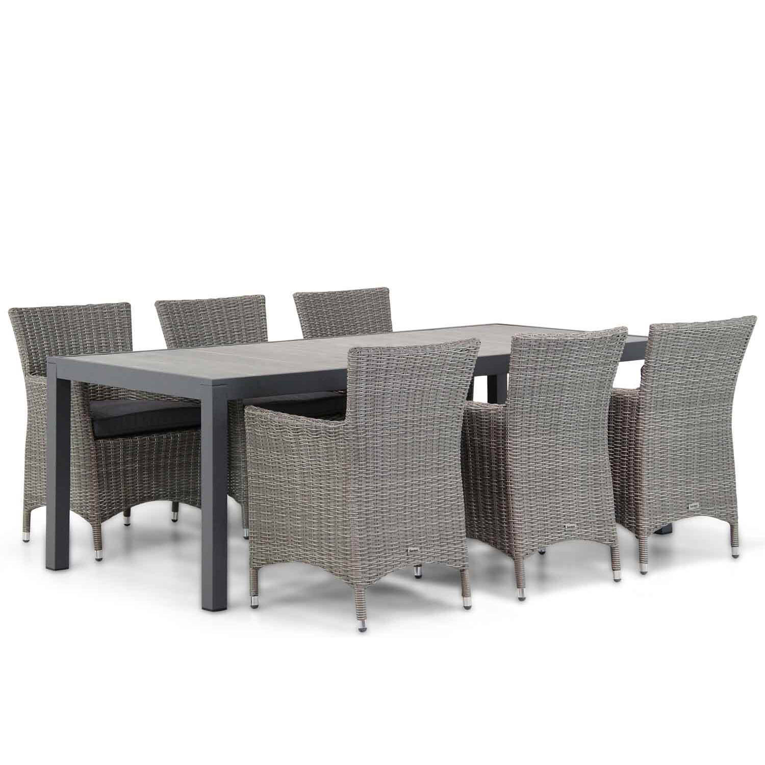 Garden Collections Dublin/Residence 220 cm dining tuinset 7-delig aanbieding