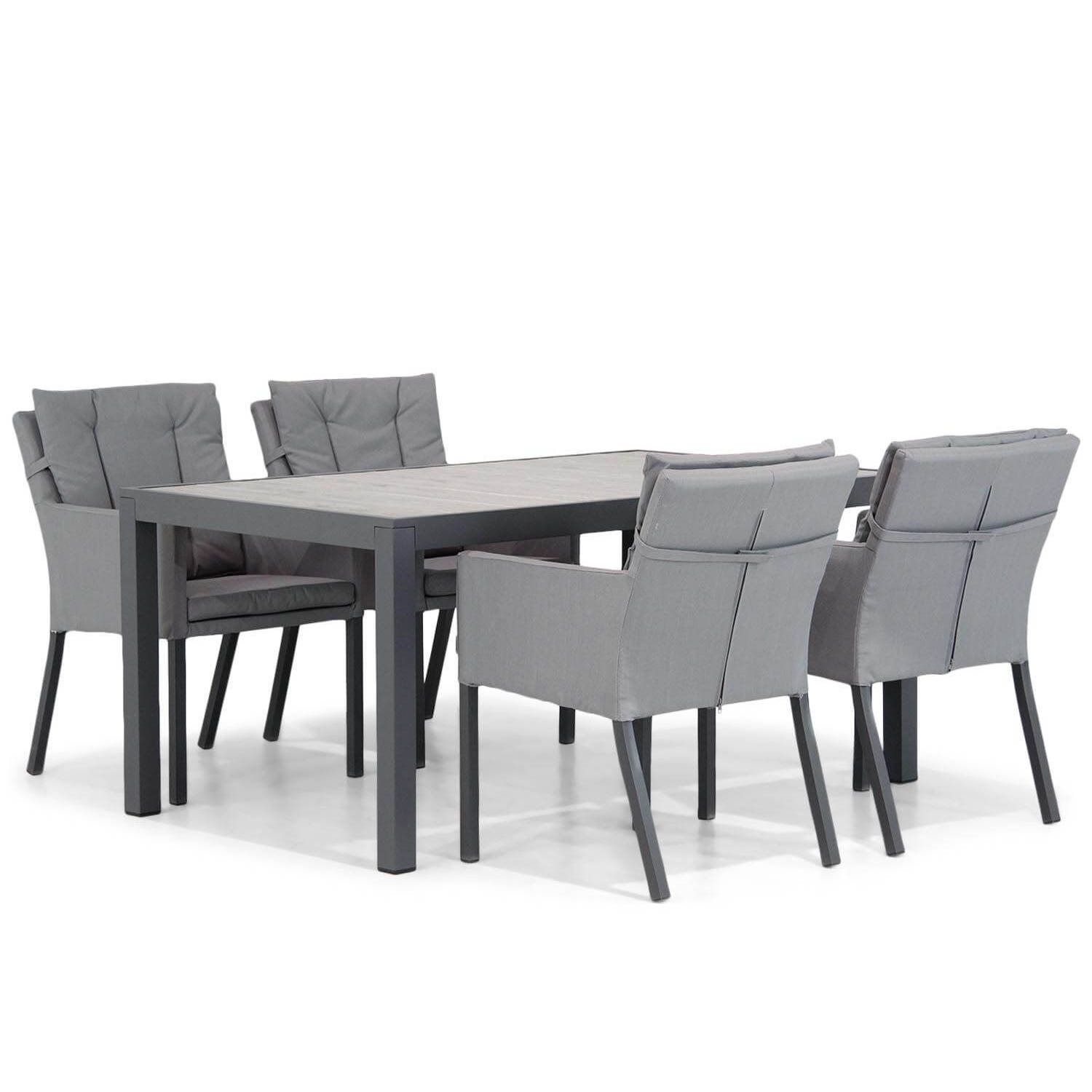 Lifestyle Garden Furniture Parma/Residence 164 cm dining tuinset 5-delig aanbieding