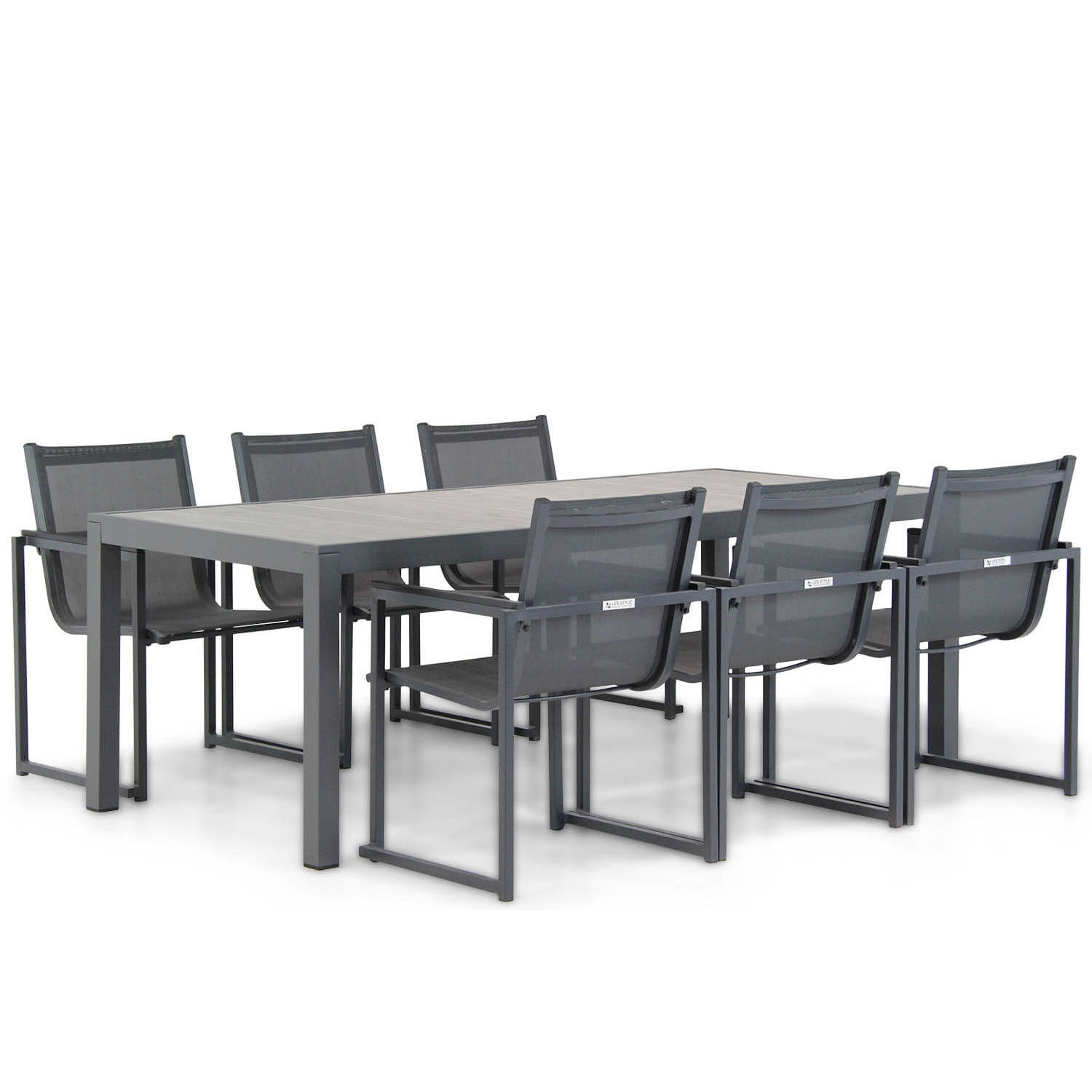 Lifestyle Garden Furniture Delgada/Residence 220 cm dining tuinset 7-delig aanbieding