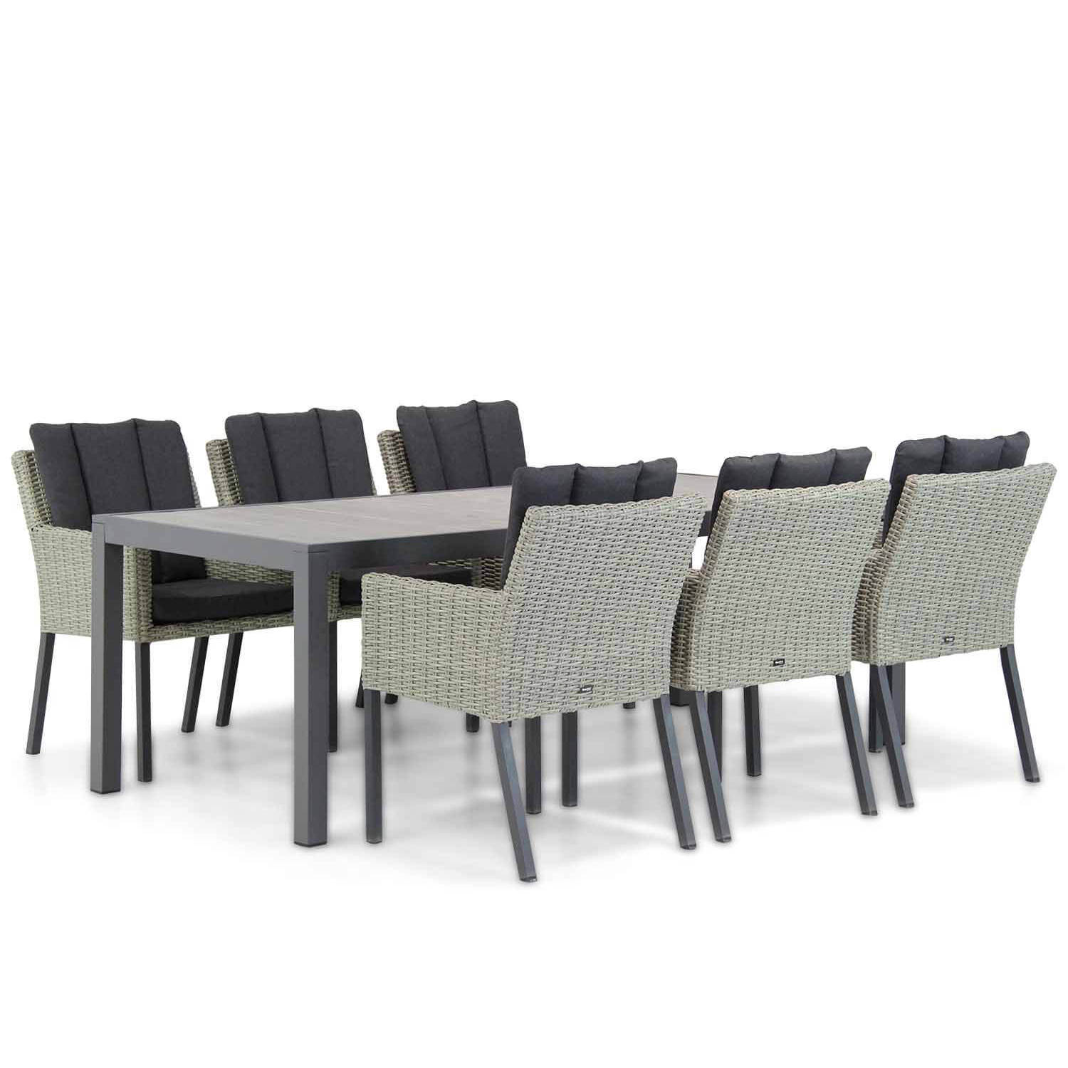 Garden Collections Oxbow/Residence 220 cm dining tuinset 7-delig aanbieding