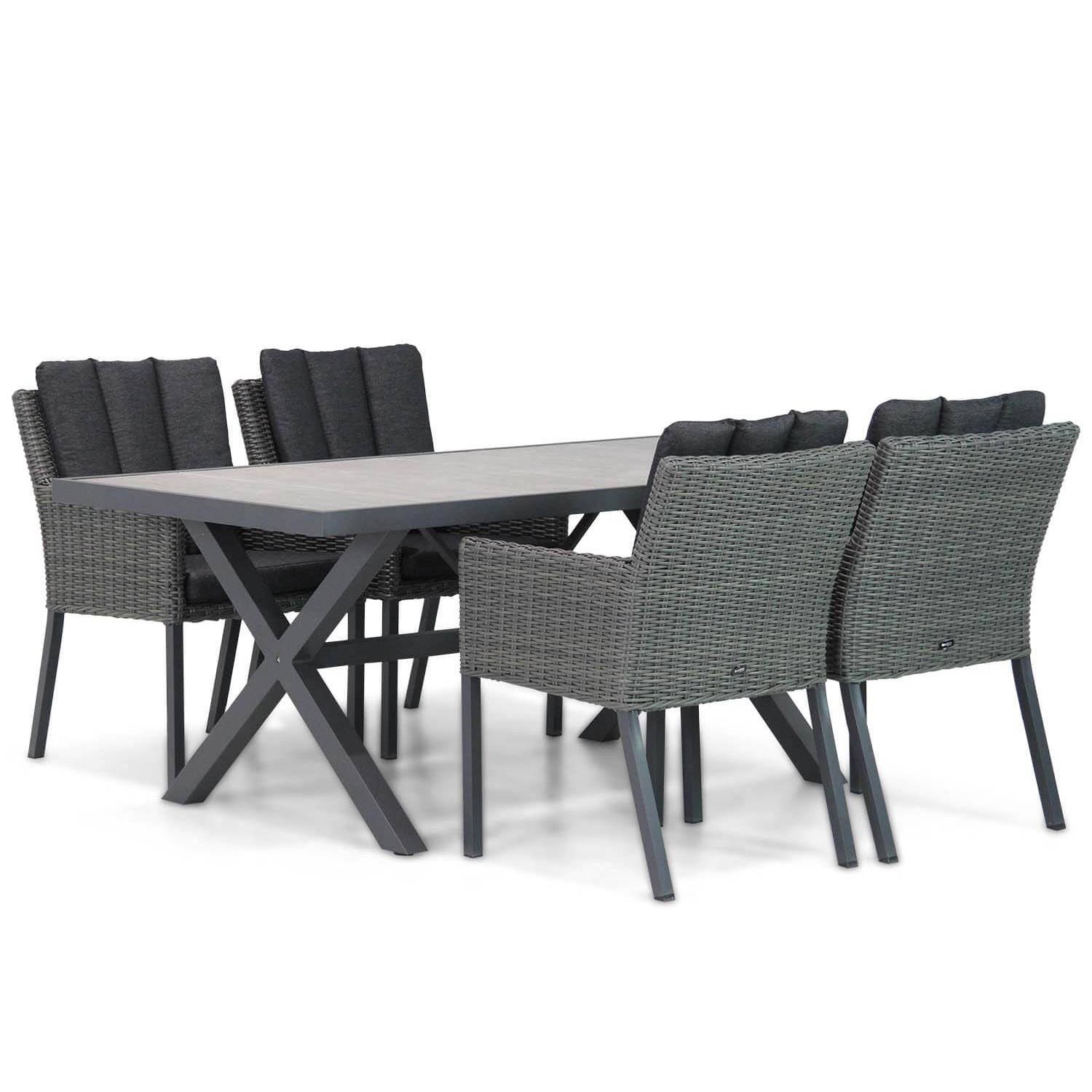 Garden Collections Oxbow/Crossley 185 cm dining tuinset 5-delig aanbieding