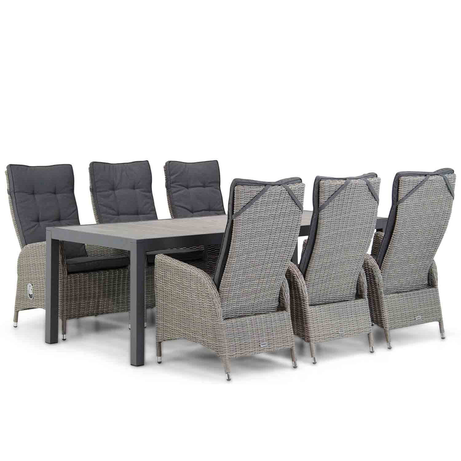 Garden Collections Lincoln/Residence 220 cm dining tuinset 7-delig aanbieding