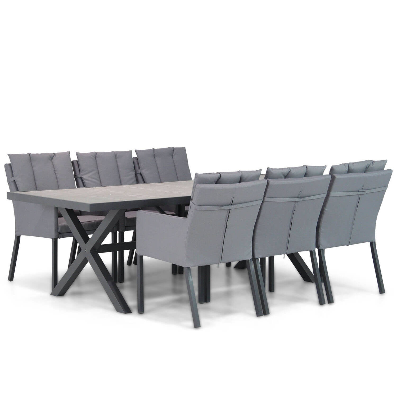 Lifestyle Garden Furniture Parma/Crossley 245 cm dining tuinset 7-delig aanbieding