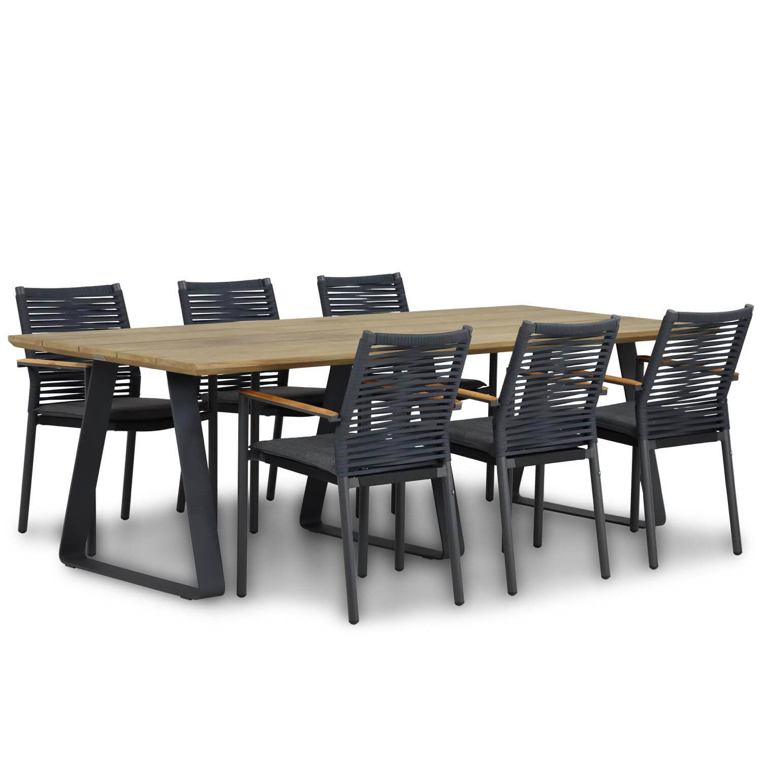 Santika Giovane/Palta 240 cm dining tuinset 7-delig aanbieding