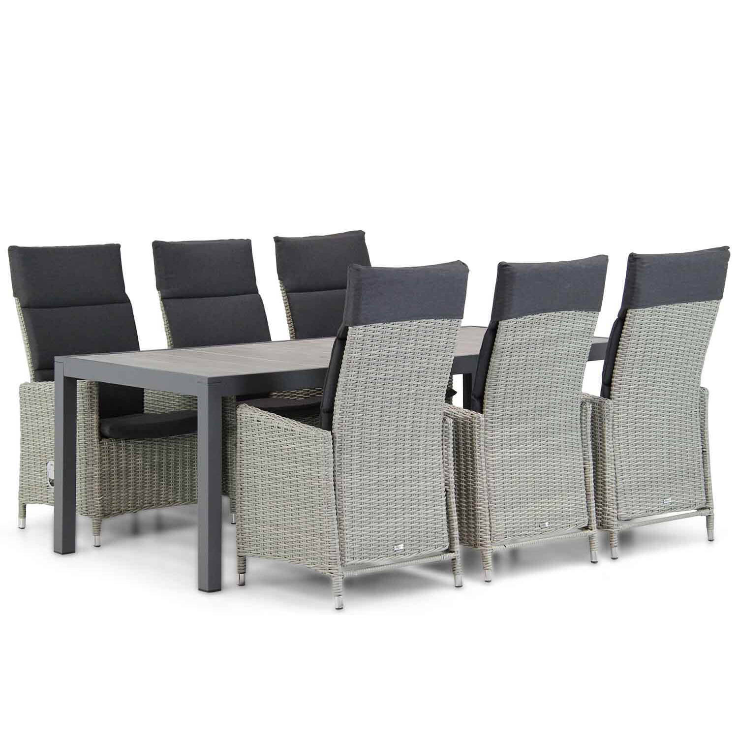 Blokker Tuinsets - Garden Collections Madera/Residence 220 cm dining tuinset 7-delig aanbieding