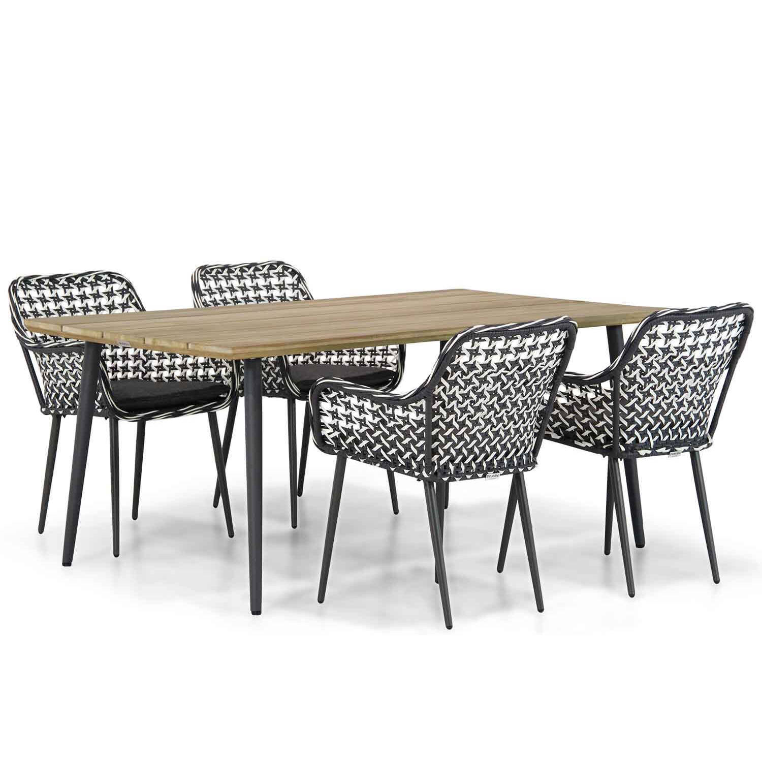 Domani Furniture Emory/Montana 180 cm dining tuinset 5-delig aanbieding