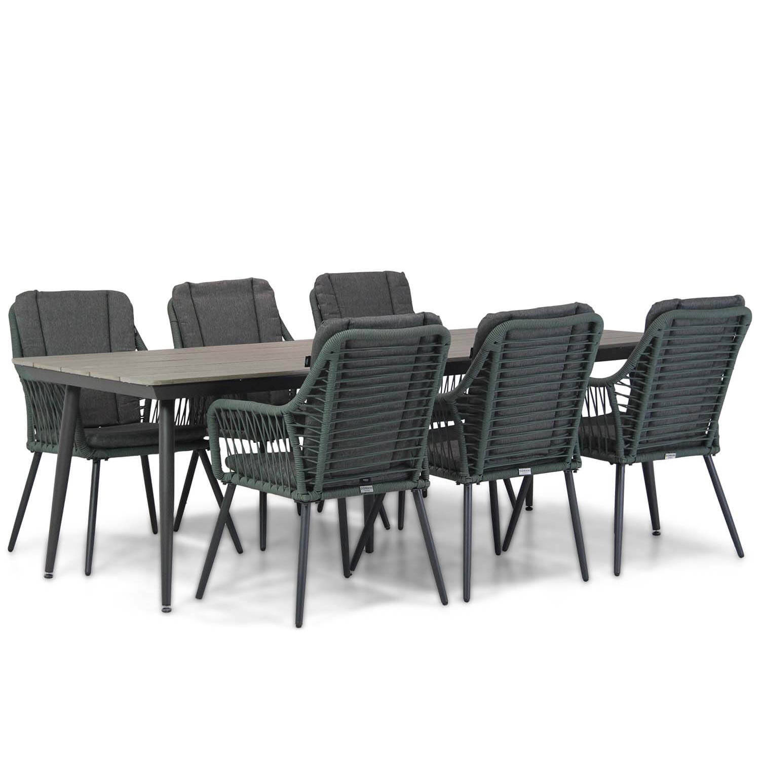 Domani Furniture Jachin/Matale 240 cm dining tuinset 7-delig aanbieding