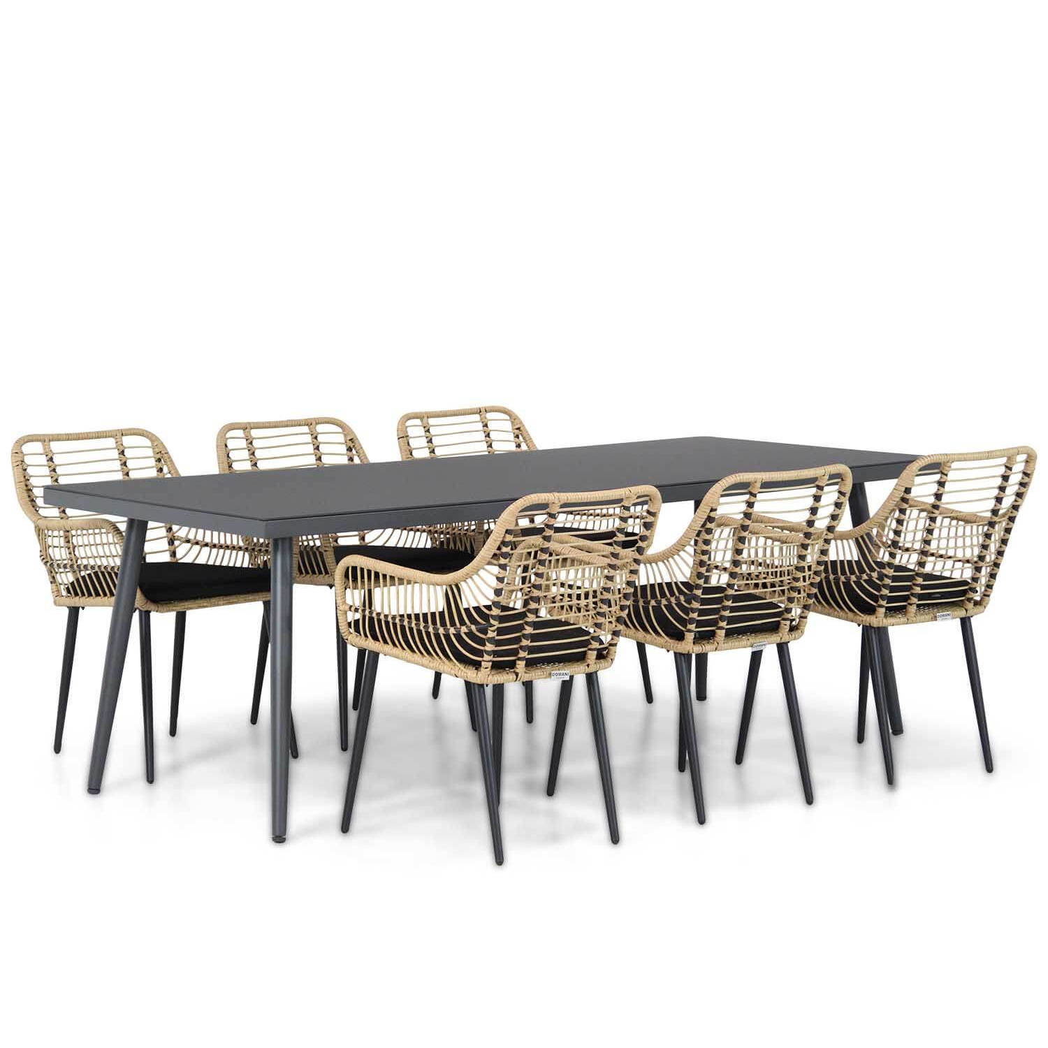 Domani Furniture Certo/Valencia 220 cm dining tuinset 7-delig aanbieding