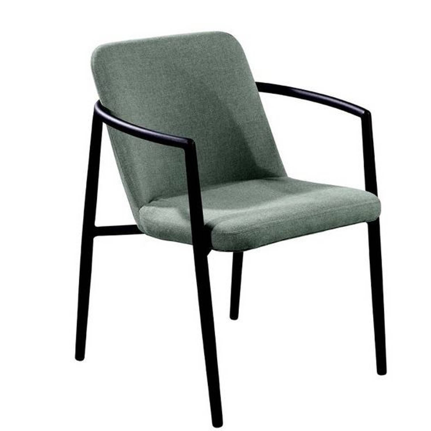 Yoi - Youkou dining chair alu black/almond green aanbieding