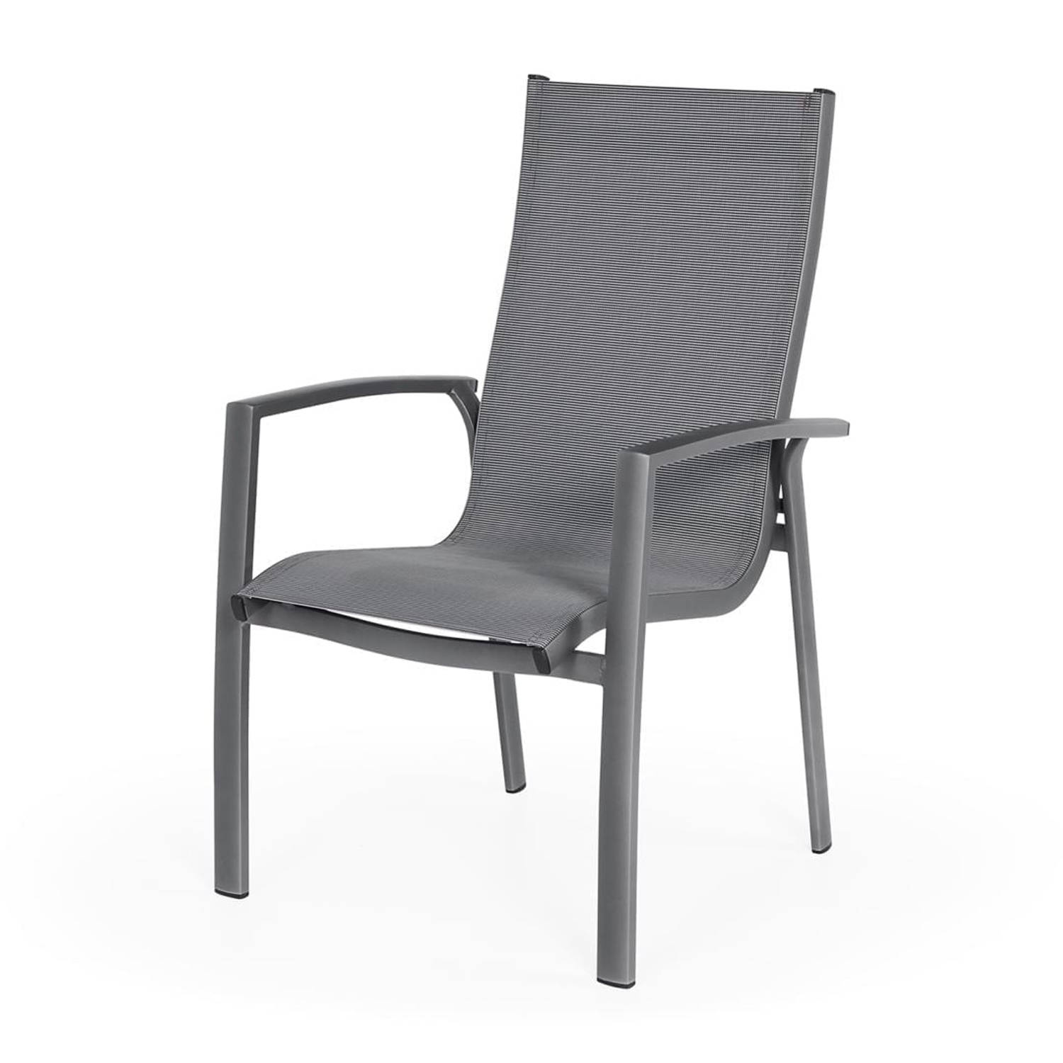 Suns - SUNS Lucca Dining Stoel Black Grey Textilene aanbieding