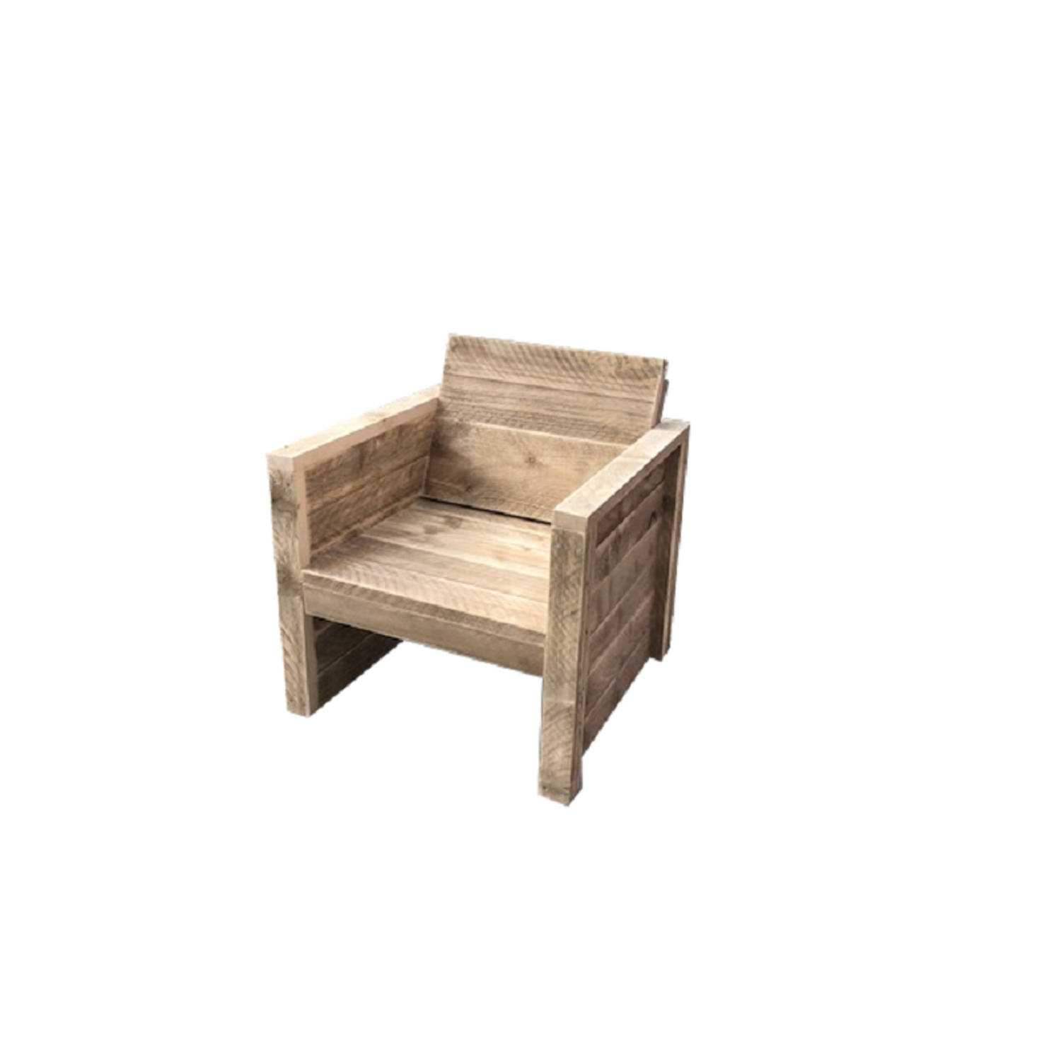 Wood4you - Tuinstoel Vlieland Steigerhout 65Lx72Hx57D cm aanbieding