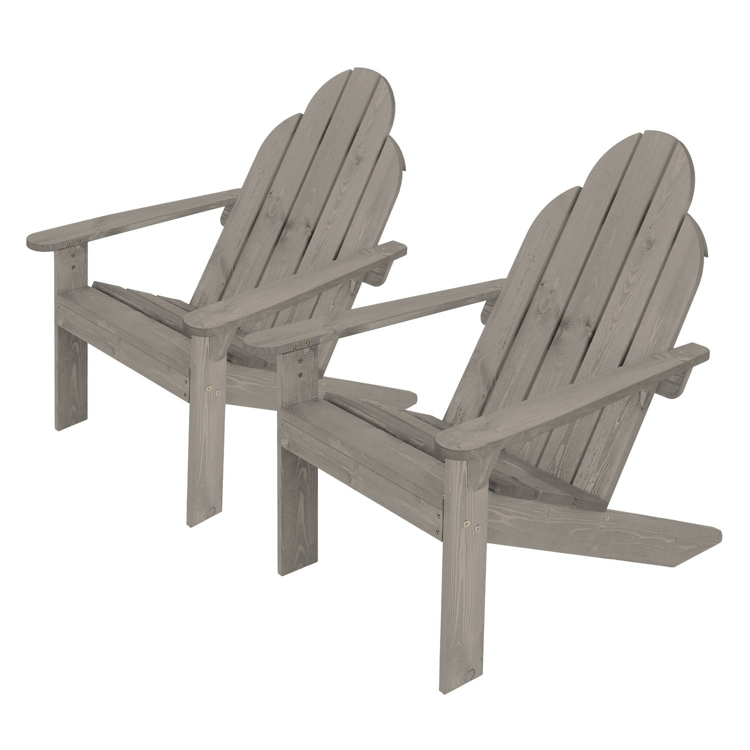 Tuinstoel grijs, 92,5x69,5x89 cm, massief hout aanbieding