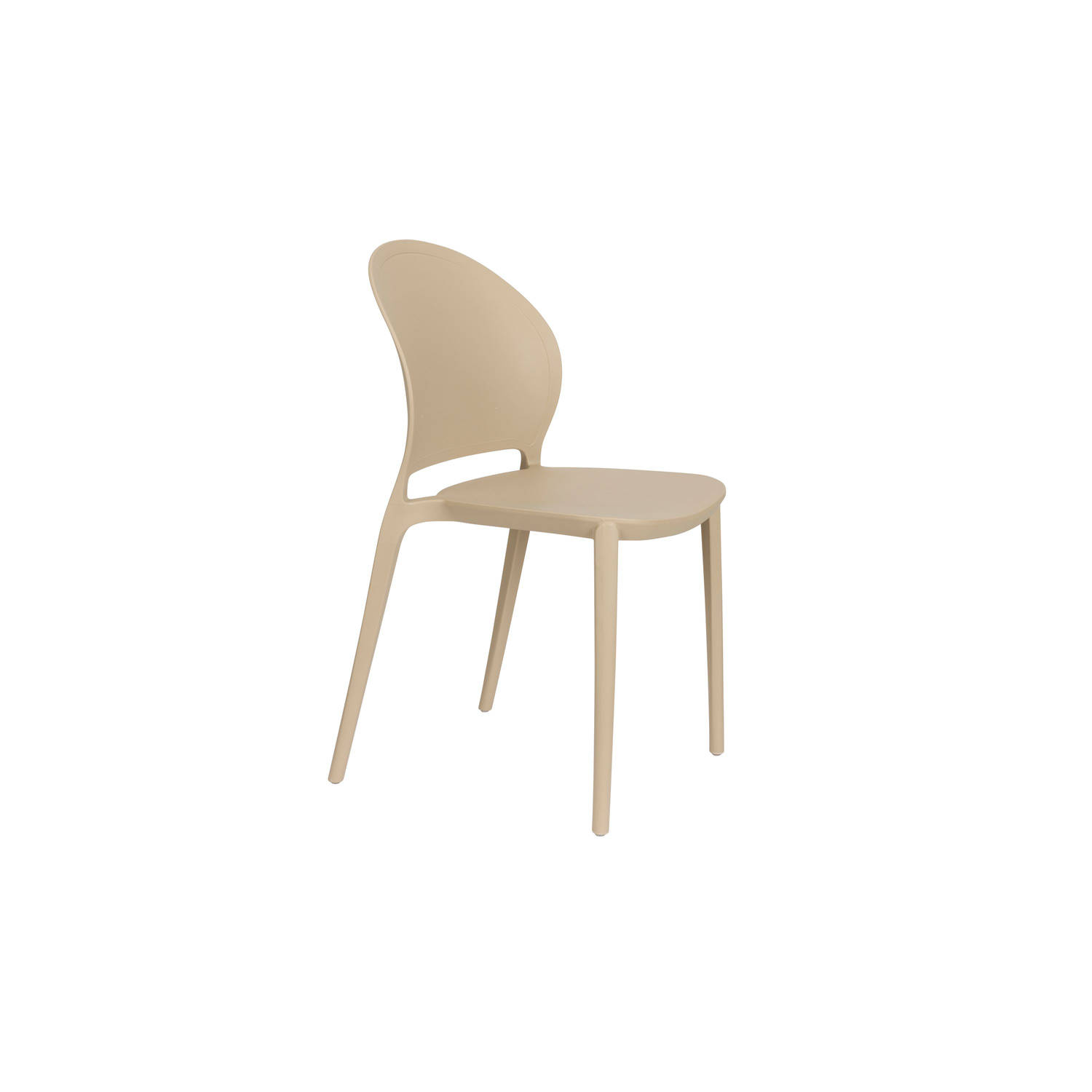 Housecraft Sjoerd Tuinstoelen Kunststof Beige - Set van 4 aanbieding