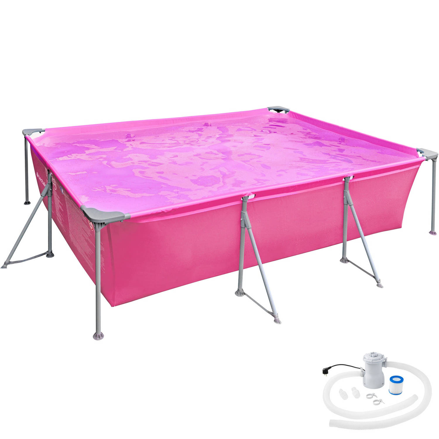 tectake® - Zwembad rond met filterpomp Ø 300 x 76 cm aanbieding