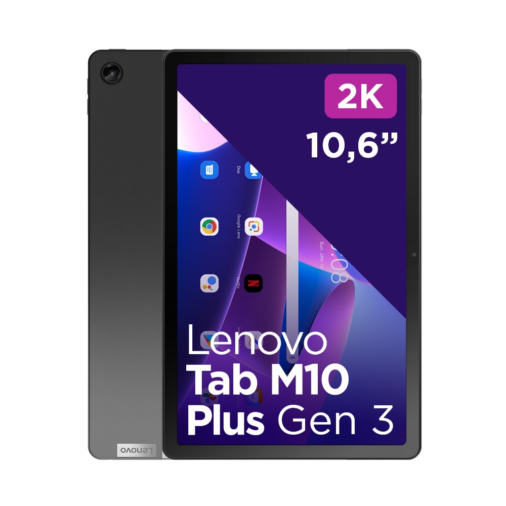 Lenovo Tab M10 Plus (3rd Gen) 2023 128GB WiFi Tablet Grijs aanbieding