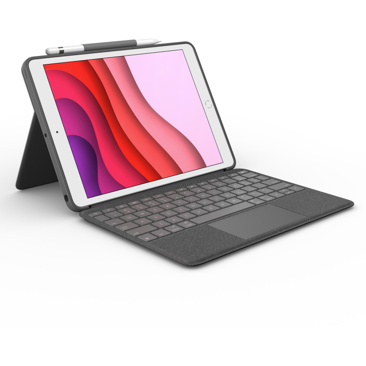 Logitech Combo Touch for iPad (7th generation) tablethoes QWERTY - UK layout aanbieding