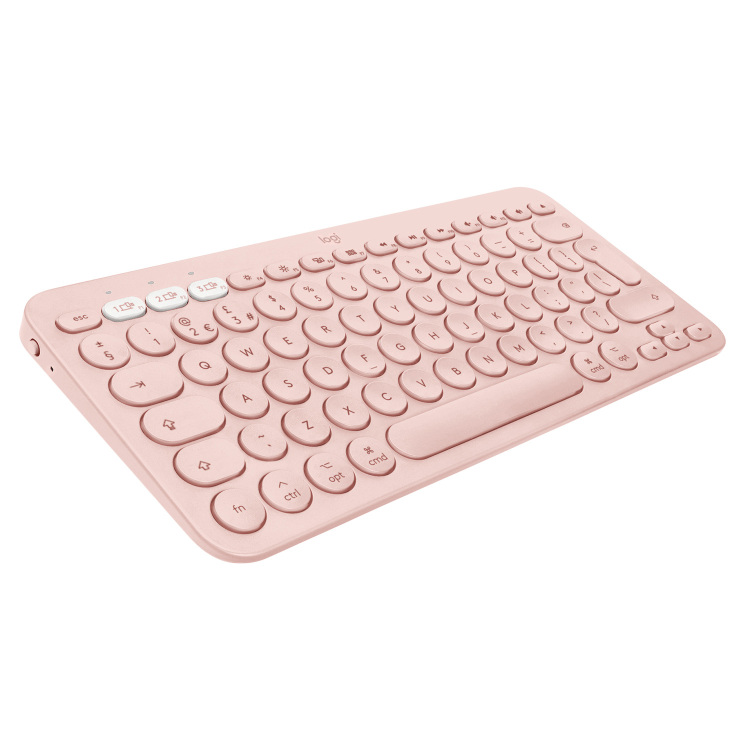 Logitech K380 for Mac Multi-Device Bluetooth Keyboard - Roze toetsenbord Bluetooth aanbieding