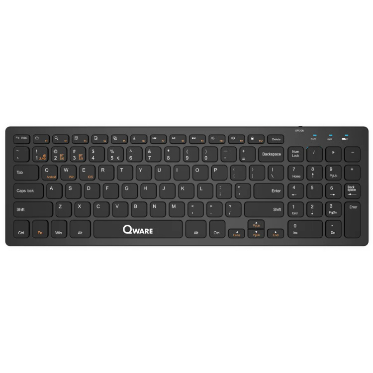 Qware Oldham draadloos toetsenbord toetsenbord 2,4 GHz USB | Bluetooth aanbieding