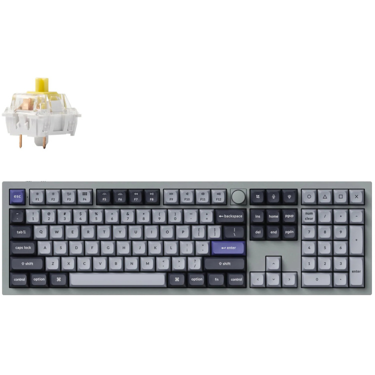 Keychron Q6 Pro-N4 toetsenbord RGB leds, KSA double-shot PBT, hot swap, Knob, Bluetooth 5.1 aanbieding