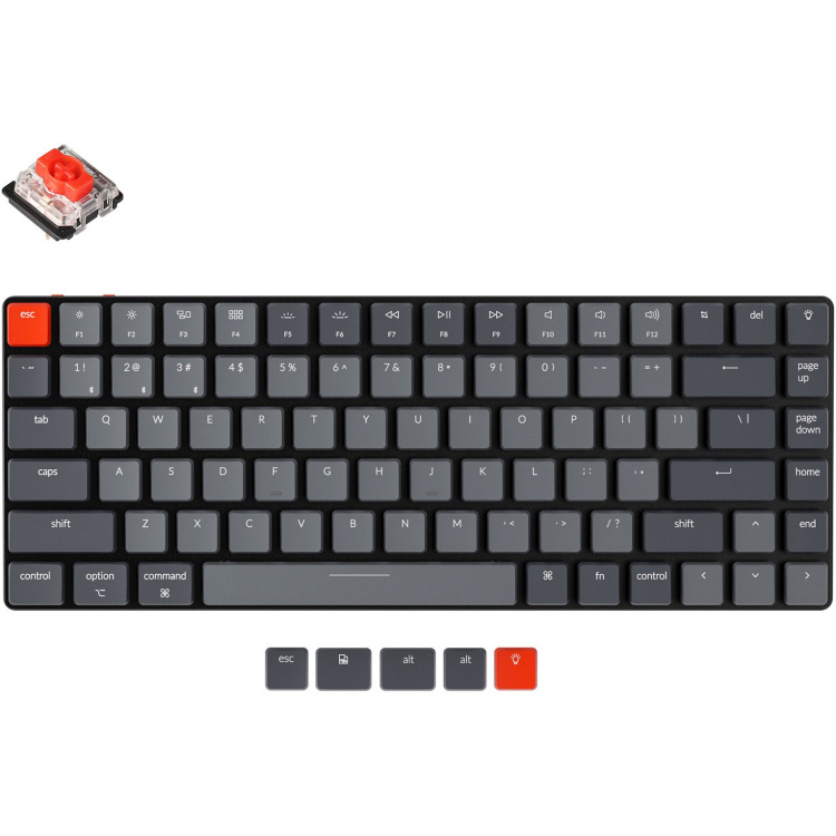 Keychron K3-A1 V2 toetsenbord white leds, TKL, ABS, Bluetooth 5.1 aanbieding