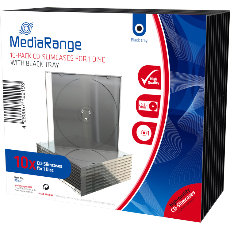 MediaRange BOX32 sleeve 10 Stuks, voor DVD/CD aanbieding