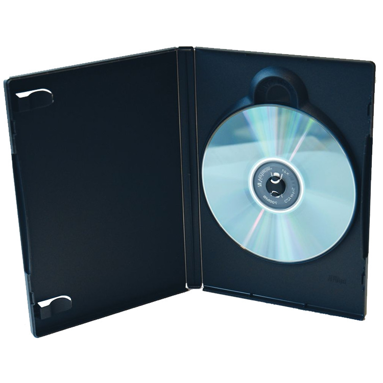 MediaRange DVD Case Single black sleeve 50 stuks aanbieding