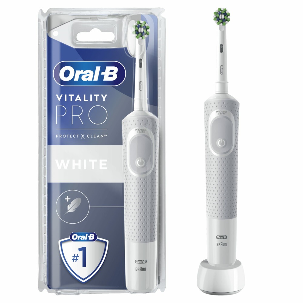 Oral B Vitality Pro Protect X Clean Tandenborstel Wit aanbieding
