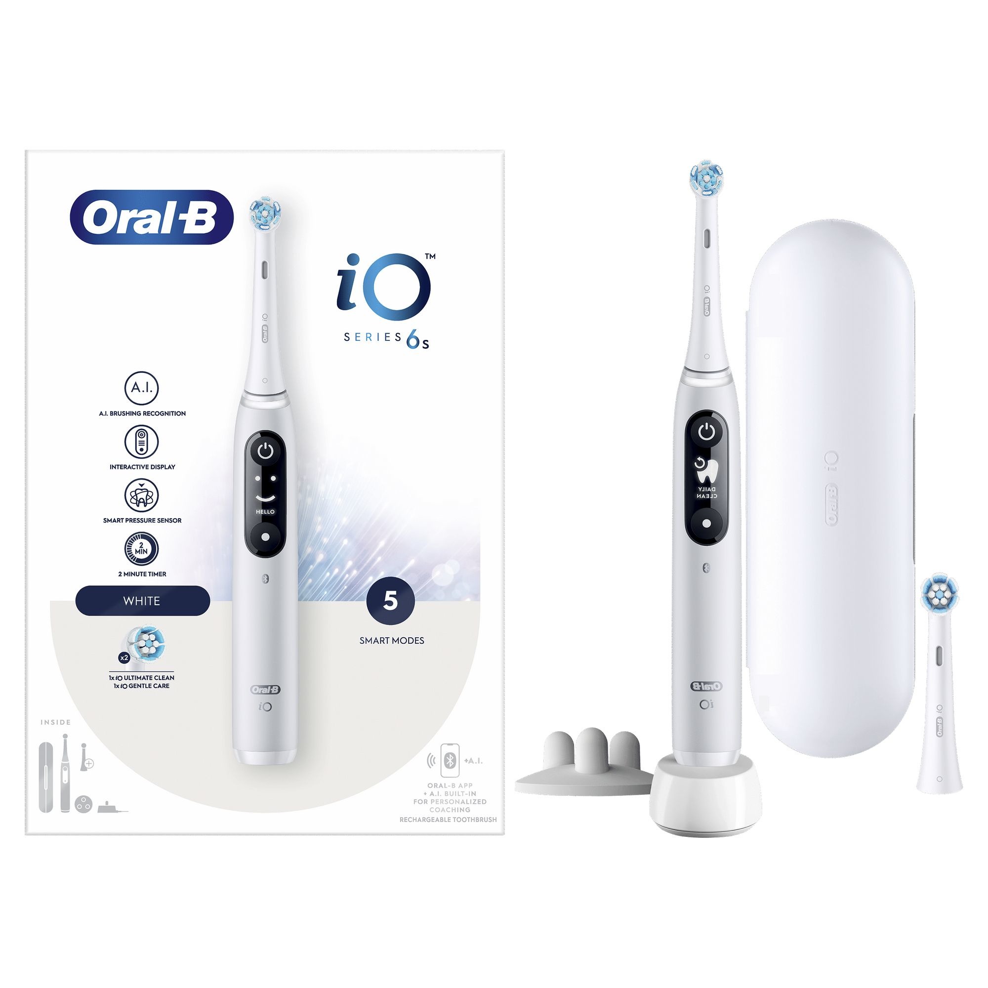 Oral B IO6S Tandenborstel Wit aanbieding