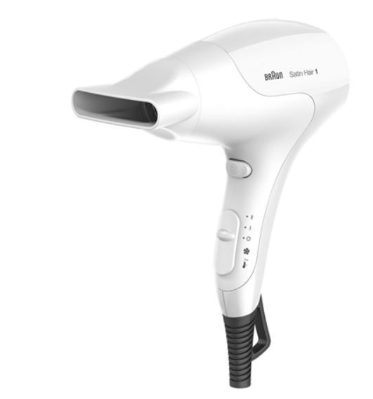 Braun HD180 Satin-Hair 1 Haardroger Wit aanbieding