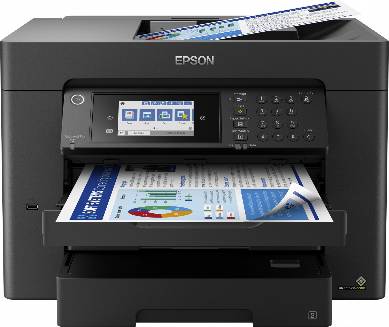 Epson WorkForce WF-7840DTWF All-in-one inkjet printer Zwart aanbieding