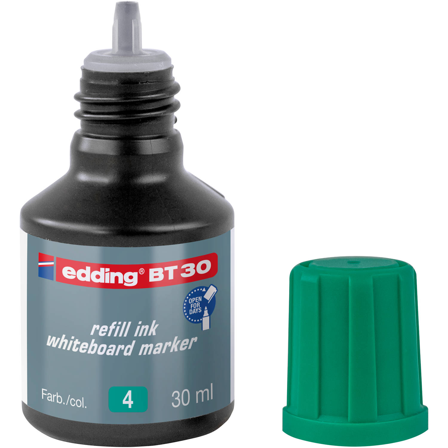 edding BT30 (30 ml) navulinkt voor boardmarkers edding 250/361/365 - groen - potje aanbieding