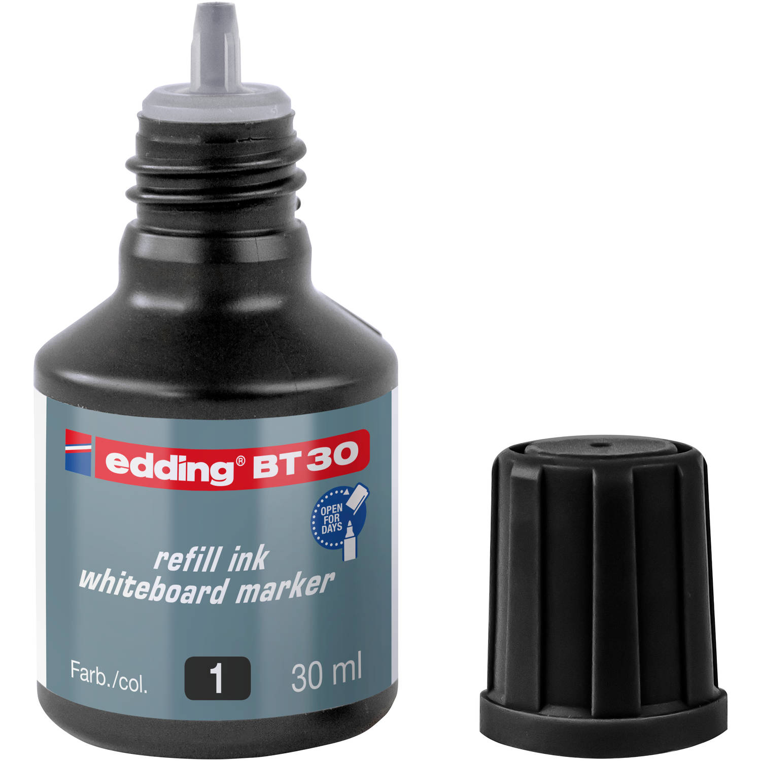 edding BT30 (30 ml) navulinkt voor boardmarkers edding -250/361/365 - zwart - potje aanbieding