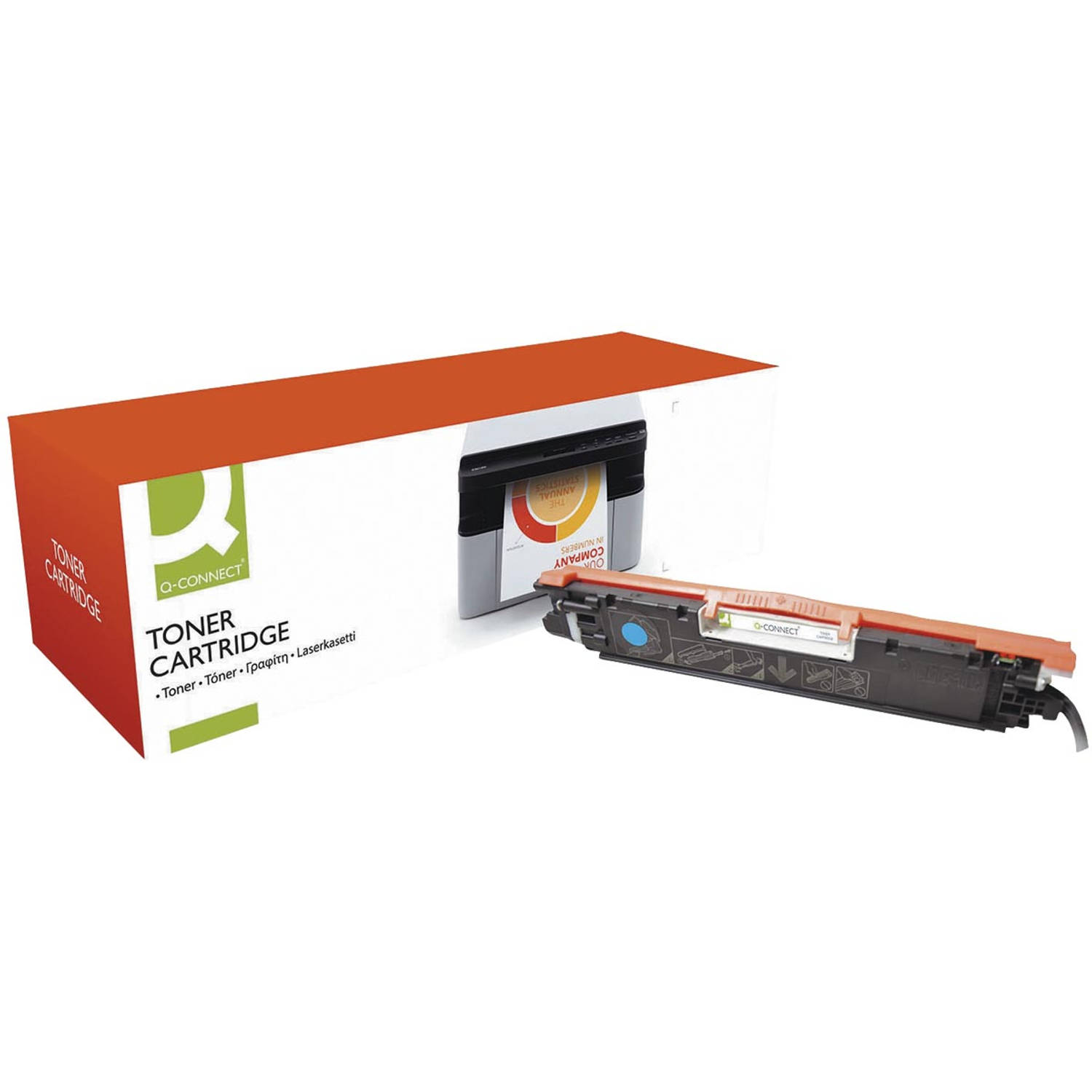 Q-CONNECT toner cyaan 1000 pagina's voor HP - OEM: CE311A aanbieding