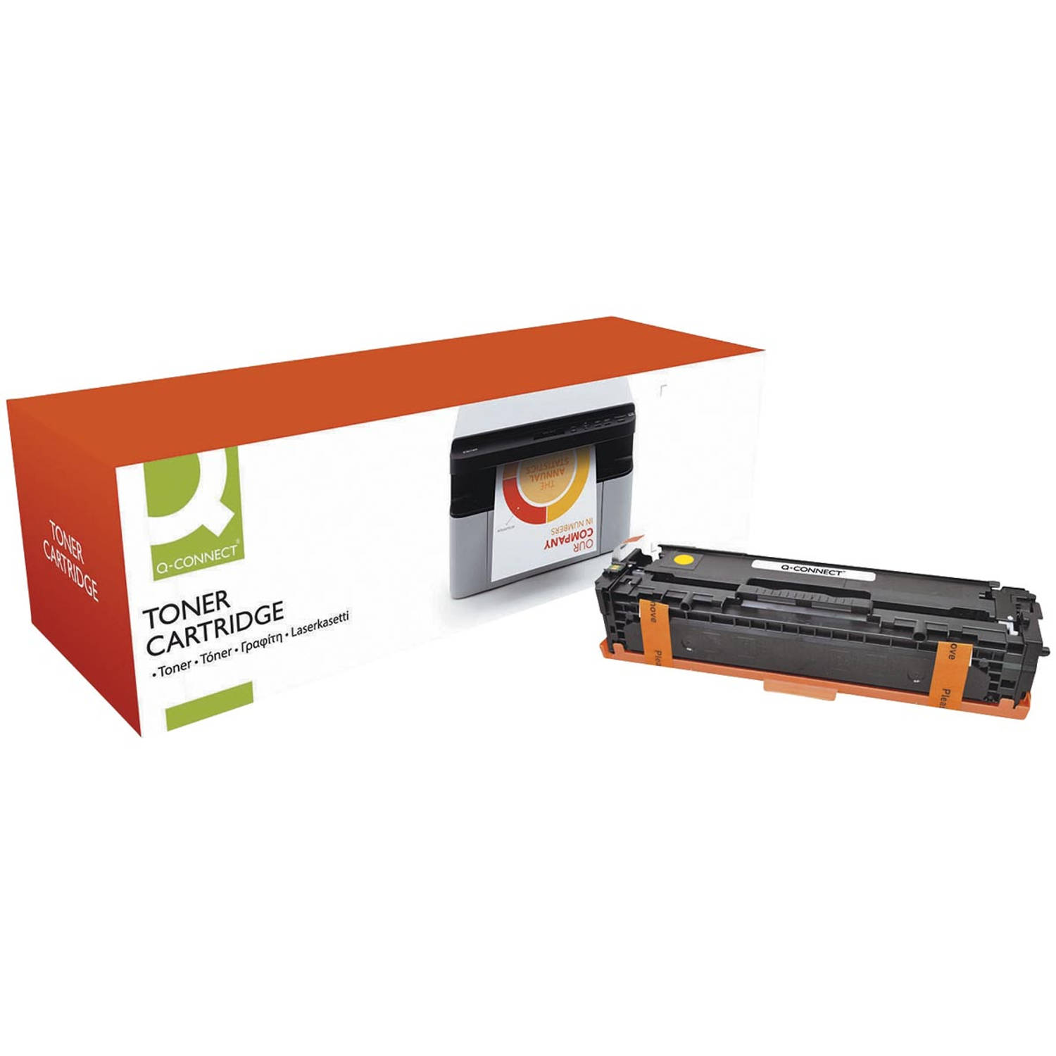 Q-CONNECT toner geel 1800 pagina's voor HP - OEM: CF212A aanbieding