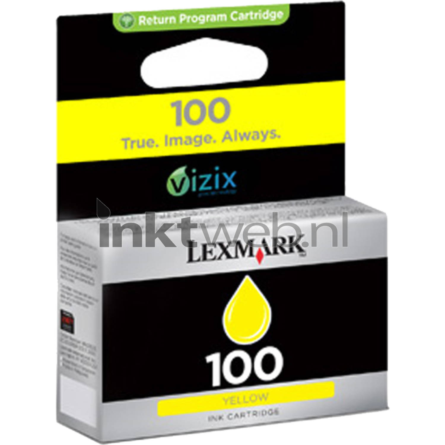 Lexmark 100 geel cartridge aanbieding