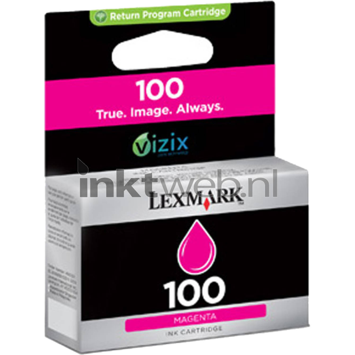 Lexmark 100 magenta cartridge aanbieding