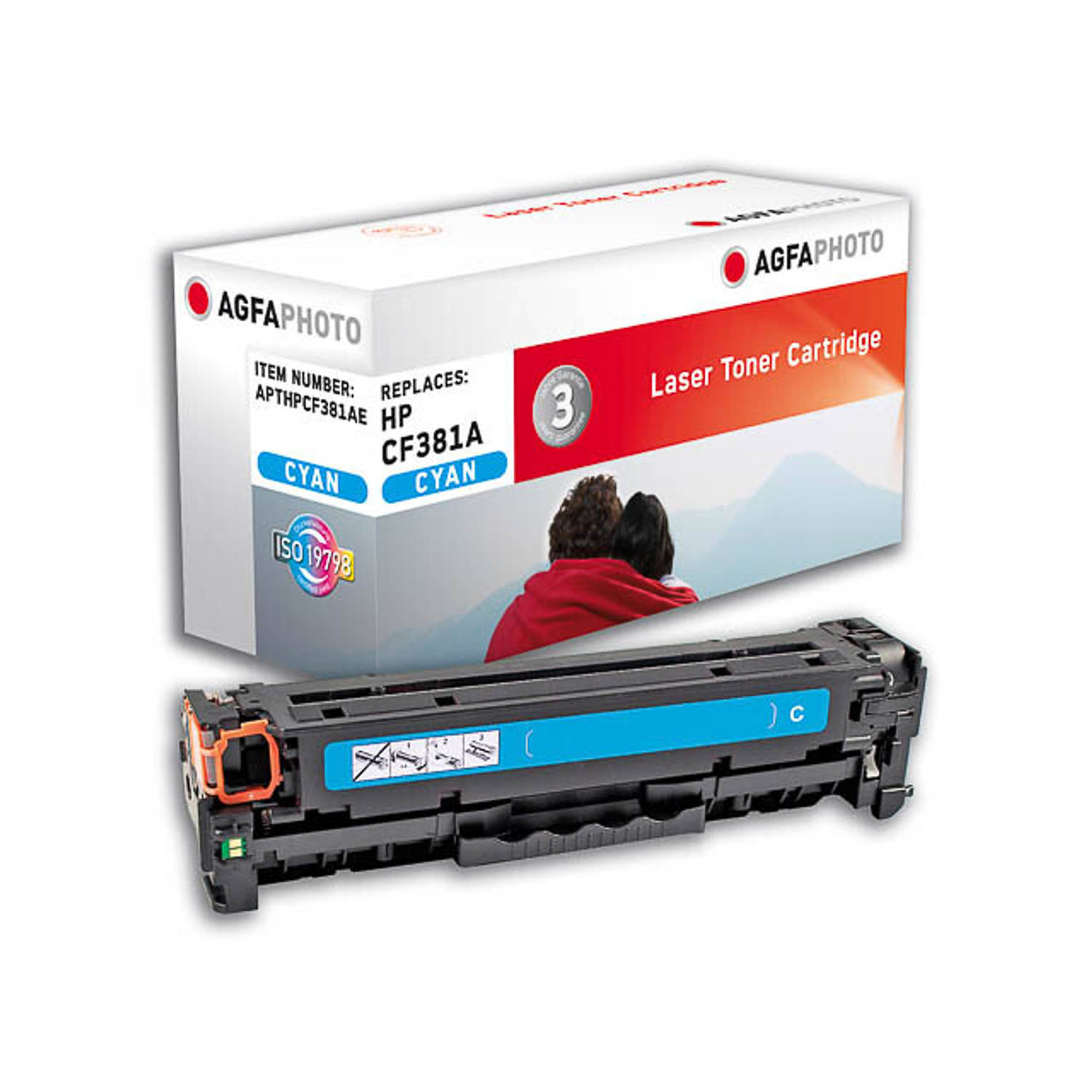 APTHPCF381AE AP HP CF381A LJ toner cyan aanbieding